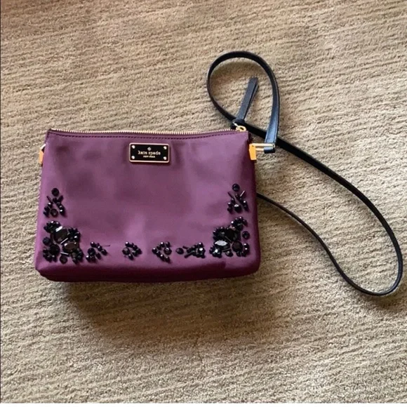 Kate spade nylon beaded crossbody bag - Picture 1 of 13